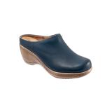 Wide Width Women's Madison Clog by SoftWalk in Navy (Size 12 W)