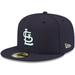 Men's New Era Navy St. Louis Cardinals White Logo 59FIFTY Fitted Hat
