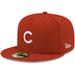 Men's New Era Red Chicago Cubs White Logo 59FIFTY Fitted Hat