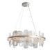 Hubbardton Forge Vitre 1 - Light Wagon Wheel LED Pendant, Glass in Gray | 15.7 H x 38 W x 38 D in | Wayfair 139660-LED-STND-85-YR0708