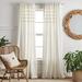 Martha Stewart Water's Edge 100% Cotton Striped Semi-Sheer Rod Pocket Curtain Panels 100% Cotton in White | 84 H x 50 W in | Wayfair 1Y20320GWT