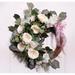 Primrue Ansuma 18-inch Polyester Rose Silk Wreath for Your Front Door in White | 18 H x 18 W x 3 D in | Wayfair 19093B587A664ECC88505306A2C62595