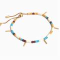 Madewell Jewelry | Madewell Mixed Bead Stretch Bracelet In Blue | Color: Blue/Gold | Size: Os