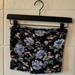 American Eagle Outfitters Tops | Floral Tube Top | Color: Black/Blue | Size: S