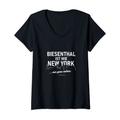 Damen Biesenthal ist wie New York lustiger Spruch über Biesenthal T-Shirt mit V-Ausschnitt