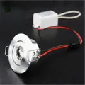 Mini plafonnier LED à intensité variable Downlight Blanc Noir Argent Lecteur inclus 1W 3W