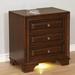 Red Barrel Studio® 3 - Drawer Solid Wood Nightstand Wood in Brown | 28 H x 26 W x 17 D in | Wayfair 1A5C82D31103433A9F43DDD14C70B0A2