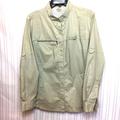 Columbia Tops | Columbia Pfg Khaki Ls Button Shirt Vent Back Euc | Color: Tan | Size: 1x