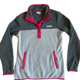 Columbia Sweaters | Columbia Benton Springs 12 Snap Pullover Fleece | Color: Gray/Pink | Size: S