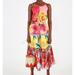 Anthropologie Skirts | Farm Rio Garden Tiered Beaded Tassels Skirt | Color: Red/Yellow | Size: S