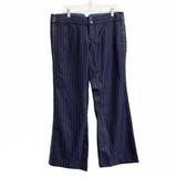 American Eagle Outfitters Pants & Jumpsuits | American Eagle Wool Tuxedo Slacks Wide Leg Pants | Color: Blue | Size: 10