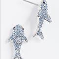 Kate Spade Jewelry | Last Onekate Spade California Dreaming Shark Earrings | Color: Blue/Silver | Size: Os