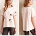 Anthropologie Tops | Anthropologie Essential Beaded Birds Blouse | Color: Black/Cream | Size: 40