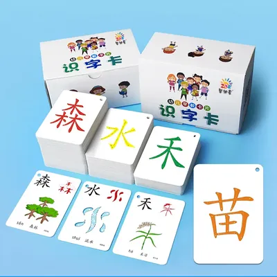 Cartes flash d'apprentissage du chinois pour enfants jeu de mémoire jouet pour bébés 250