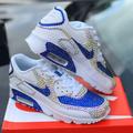 Nike Shoes | Custom Women's Air Max 90 | Color: Blue/White | Size: Various