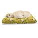 East Urban Home Ambesonne Floral Pet Bed, Design Vintage Blooming Flowers, Chew Resistant Pad For Dogs & Cats Cushion w/ Removable Cover, 24" X 39" | Wayfair