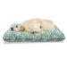 East Urban Home Ambesonne Moroccan Pet Bed, Colored Tiled Pattern Geometrical Diagonal & Triangle Forms Oldest Craft | 24 H x 39 W x 5 D in | Wayfair