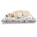 East Urban Home Ambesonne Lighthouse Pet Bed, Notebook Pattern w/ Nautical Elements Seagulls & Anchors Doodle Style | 24 H x 39 W x 5 D in | Wayfair