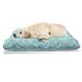 East Urban Home Ambesonne Abstract Pet Bed, Nature Inspired Lines Leaves Pattern Calming Design Floral Art Illustration | Wayfair