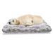 East Urban Home Ambesonne Lavender Pet Bed, Stripes & Flowers Ribbons Romantic Country Spring Season Inspired Design Art | Wayfair