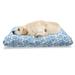 East Urban Home Ambesonne Abstract Pet Bed, Monochrome Design Ornamental Drops Repetition On Plain Backdrop | 24 H x 39 W x 5 D in | Wayfair