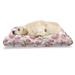 East Urban Home Ambesonne Floral Pet Bed, Vintage Style Tea Cups w/ Roses Romantic Shabby Form Design Print | 24 H x 39 W x 5 D in | Wayfair