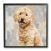 Stupell Industries Smiling Labradoodle Dog Patchwork Gray Beige Pattern by Keri Rodgers - Graphic Art Print | 12 H x 12 W x 1.5 D in | Wayfair