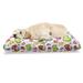 East Urban Home Ambesonne Love Pet Bed, Colorful Hearts & Butterflies Silhouettes Doodle Style Happy Valentines Day Pattern | Wayfair