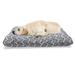 East Urban Home Ambesonne Victorian Pet Bed, Monochromatic Pattern w/ Geometric Floral Motifs Repetition | 24 H x 39 W x 5 D in | Wayfair