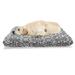 East Urban Home Ambesonne Black & White Pet Bed, Monochrome Ikat Pattern Bohemian Chevron Modern Scribble Print | 24 H x 39 W x 5 D in | Wayfair