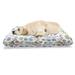 East Urban Home Ambesonne Succulent Pet Bed, Botanical Themed Pattern w/ Colorful Exotic Floral Plants On Plain Backdrop | Wayfair