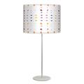 East Urban Home 25" Buffet Lamp Metal/Fabric in Blue/Orange/Pink | 25 H x 12 W x 12 D in | Wayfair CC8859E73F504DA3A4151C5D885AF759