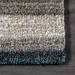 Black/Blue 60 x 0.91 in Area Rug - Langley Street® City Striped Shag Tufted Performance Brown/Teal/Blue Rug Polypropylene | 60 W x 0.91 D in | Wayfair