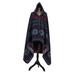 Foundry Select Washable Wool Nordic Hooded Throw Wool in Black/Gray | 48 H x 72 W in | Wayfair B6D8EC04975E4B948BC2F42C1B15E184