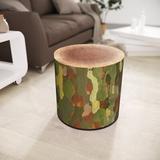 ZTOZZ Round Ottoman Pouf Foot Stool w/ Great For Living Room & Bedroom Polyester | 16.1 H x 16.1 W x 16.1 D in | Wayfair ARC-pouf01-indoor-PLATAN