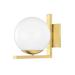 Hudson Valley Lighting Tanner 1 - Light Dimmable Flush Mount Metal in Yellow | 9.25 H x 7.5 W x 10 D in | Wayfair 5081-AGB