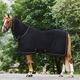 Masta Horse Fleece Combo Rug with Neck - Protective Super Soft Sheet for Horses - Equestrian Show Travel Blanket - Breathable Anti-Rub lining - Black, Size 7ft 6inch
