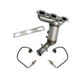 2009-2010 Dodge Journey Front Exhaust Manifold Catalytic Converter Oxygen Sensor Kit - DIY Solutions