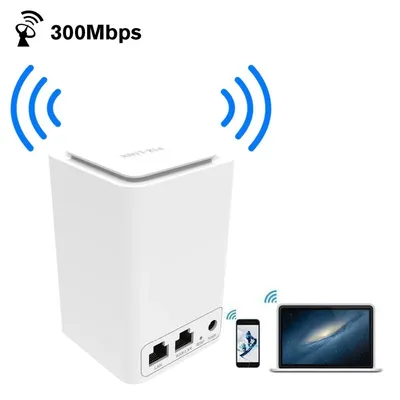 300Mbps WiFi Range Extender Routeur/Répéteur/AP/Wps Mini Double Réseau Antenne Intégrée avec Routeur