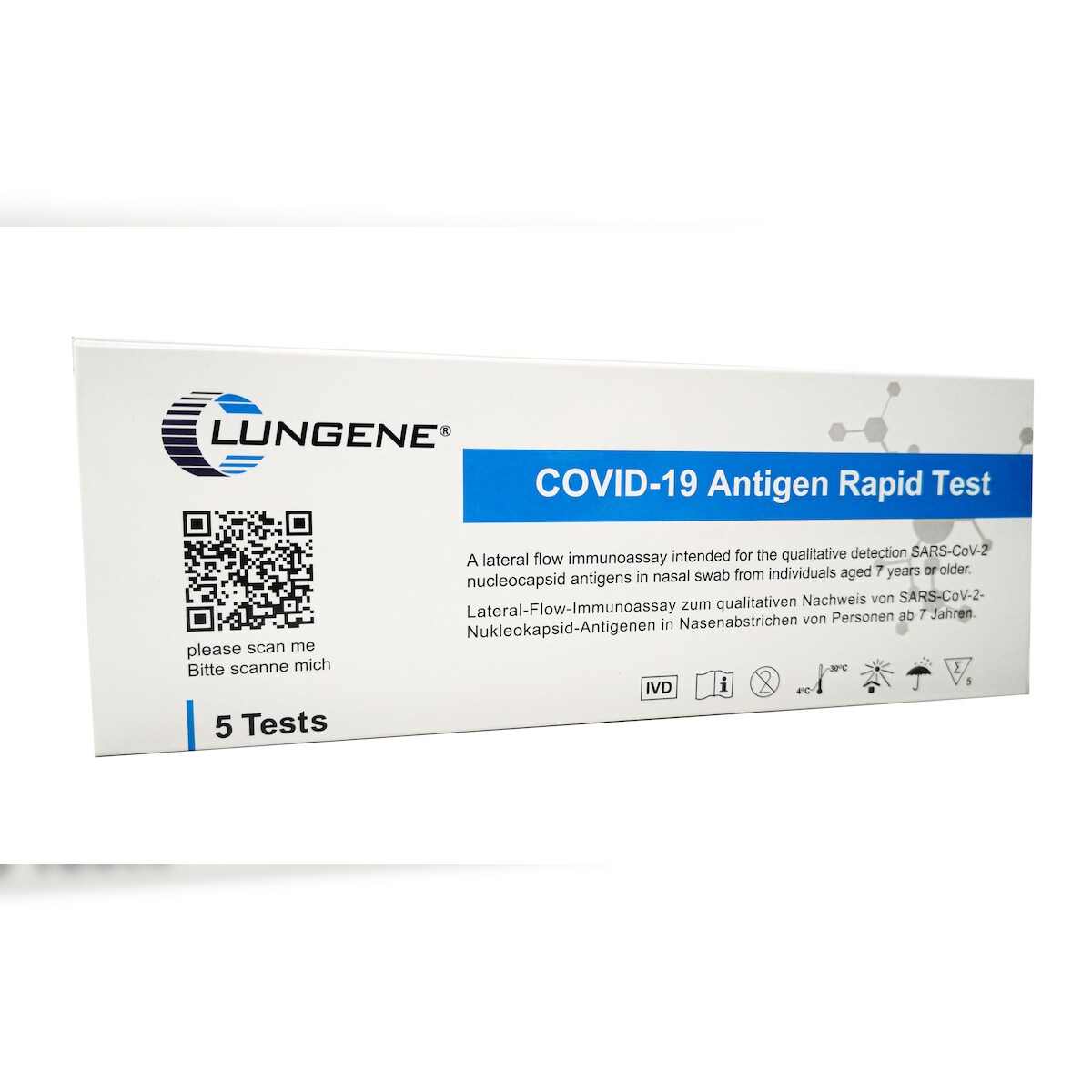 10er Pack CLUNGENE Covid-19 Antigen Schnelltest / Laientest für die Eigenanwendung (VPE: 5 Stück) Image