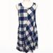 Anthropologie Dresses | Anthropologie Maeve Plaid Women’s Tunic-Dress - S | Color: Blue/White | Size: S