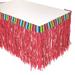 The Party Aisle™ Betsy Fiesta Fringe Plastic Table Skirt | Wayfair 128F4E8DA7A14C47B7B506A5A962F96C