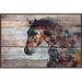 Three Posts™ Fire Horse by Irena Orlov - Print on Canvas in Black/Brown/Gray | 16 H x 1.5 D in | Wayfair MH-MWWORLOV-61-DWFF-24