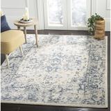 Blue/Navy 63 x 0.39 in Indoor Area Rug - Charlton Home® Jase Oriental Ivory/Navy Area Rug | 63 W x 0.39 D in | Wayfair