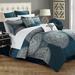 Darby Home Co Viqueque 9 Piece Comforter Set Polyester/Polyfill/Microfiber in Blue | Queen Comforter + 8 Additional Pieces | Wayfair