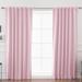 Ebern Designs Bantam Solid Blackout Thermal Rod Pocket Curtain Panels Polyester in Pink | 120 H in | Wayfair BCMH2130 42435388