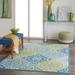 Blue/Green 120 x 0.25 in Area Rug - Charlton Home® Wifrith Geometric Outdoor Area Rug Polyester | 120 W x 0.25 D in | Wayfair