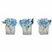 Willa Arlo™ Interiors Hydrangeas Centerpiece in Vase Plastic in Blue | 5 H x 5 W x 5 D in | Wayfair 828C2816C5374610AD74EB97BEBD0A1E