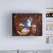 Ebern Designs Double Arch by Juan Pablo De - Wrapped Canvas Photograph Print Canvas, Wood in Blue/Brown/Orange | 18 H x 24 W x 2 D in | Wayfair