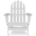 Three Posts™ Hartington Folding Adirondack Chair Plastic/Resin in White | 35 H x 29 W x 36 D in | Wayfair B8C39ED286FF40C2ADD592AB6A650891